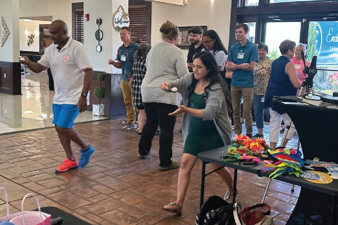 a fun group activity for LSG staffers at the staff retreat